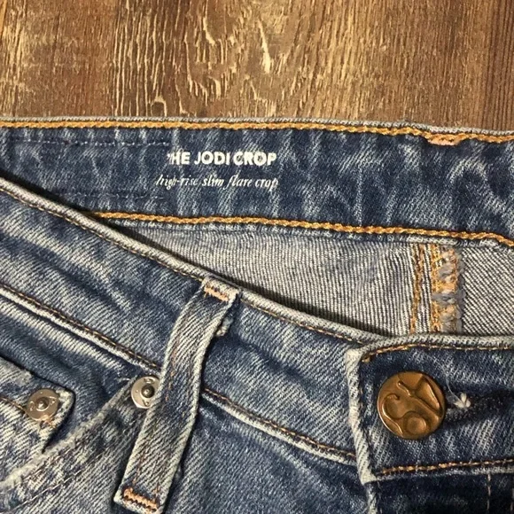 AG Adriano Goldschmied Jeans Women's 25R The Jodi Crop High Rise Slim Flare - Picture 3 of 6